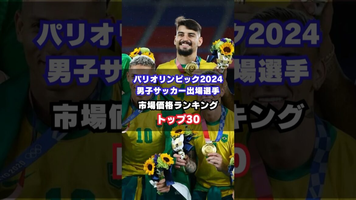 [Paris Olympics 2024 Men's Soccer Players]Top 30 Market Price Ranking #Soccer #Paris Olympics #Japan National Team