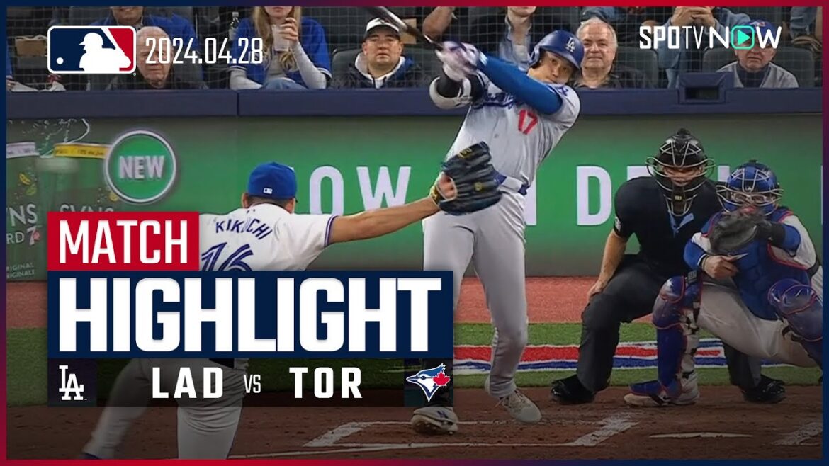 [Otani vs. Kikuchi vs. Hanamaki Higashi! All of the Dodgers' starting pitchers got hits]Dodgers vs. Blue Jays Game Highlights MLB 2024 Season 4.28