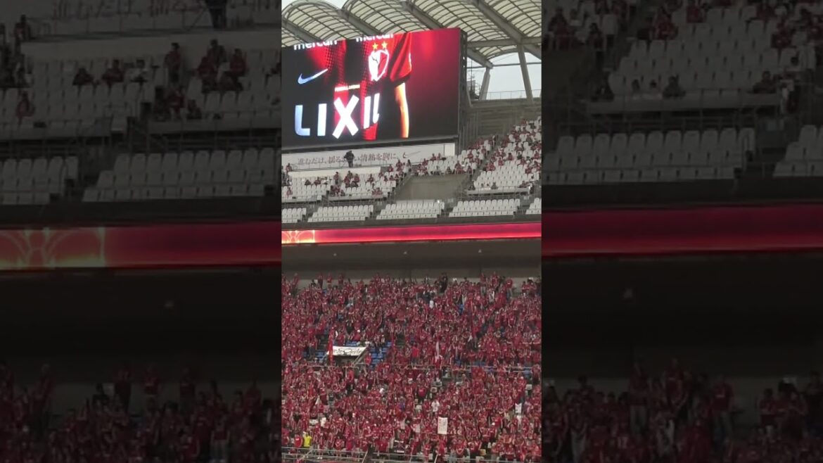 Kashima Antlers player introduction video similar to Shibasaki's PV[J League 2024 Round 22 Kashima Antlers VS Consadole Sapporo]at Kashima Soccer Stadium