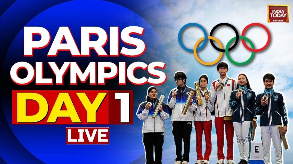 Paris Olympics Day 1 LIVE: China Secure 1st Gold Medal | Olympics Swimming Competition LIVE