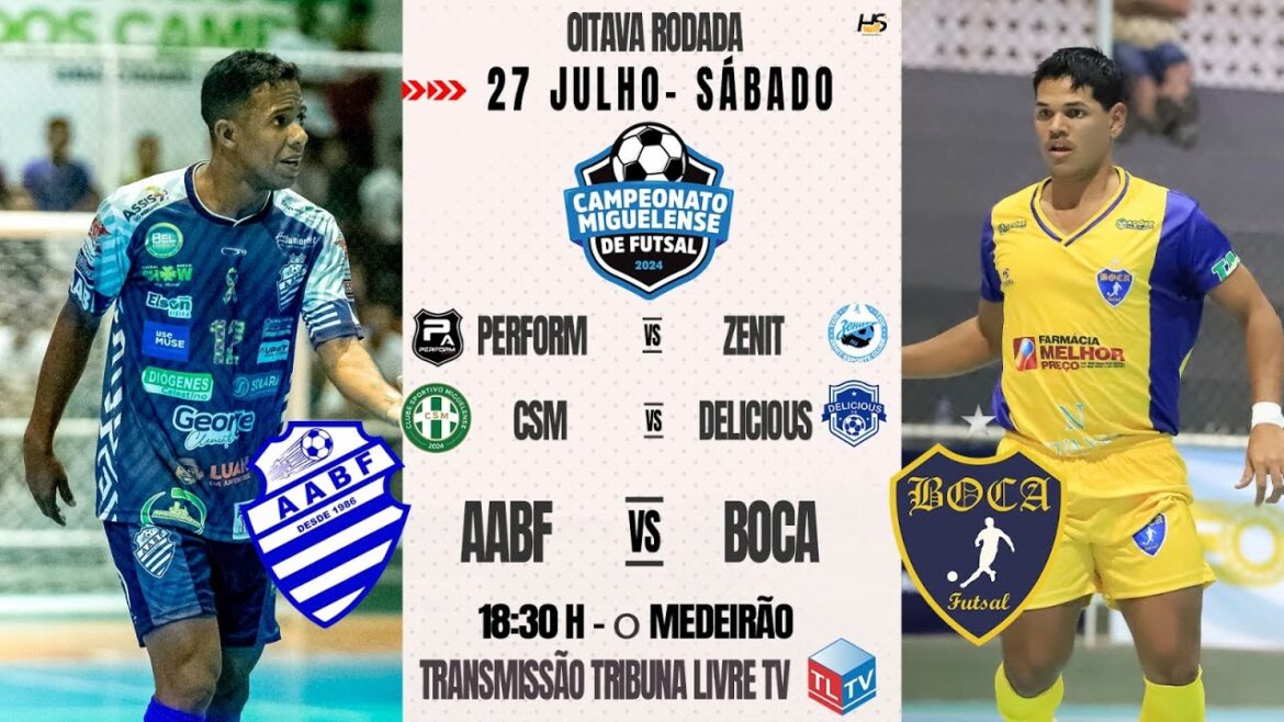 AABF x BOCA FUTSAL | PERFORM x ZENIT | CSM x DELICIOUS | Miguelense Futsal Championship 2024