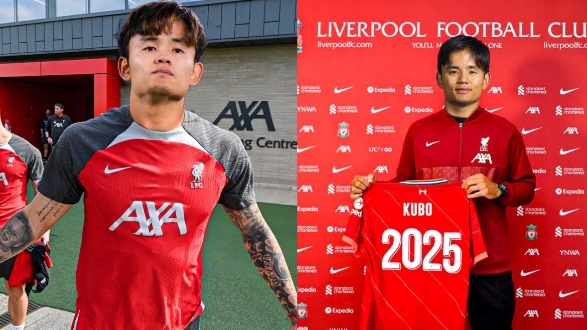 Takefusa Kubo Deal Done To Liverpool🔥Kubo Become Liverpool Player✅Kubo Shirt Unveiling✔️