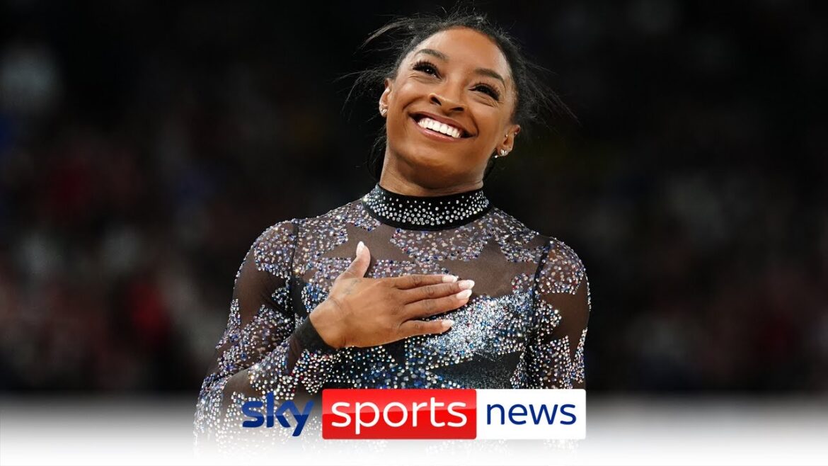 Simone Biles makes sensational return to Olympic gymnastics Simone Biles makes sensational return to Olympic gymnastics
