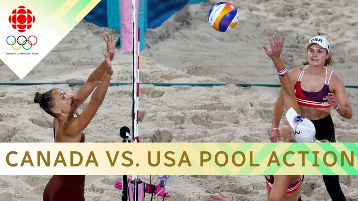 Women’s beach volleyball pool B: Canada Bansley/Bukovic vs. U.S. Nuss/Kloth | #paris2024olympics Women's beach volleyball pool B: Canada Bansley/Bukovic vs. U.S. Nuss/Kloth | #paris2024olympics