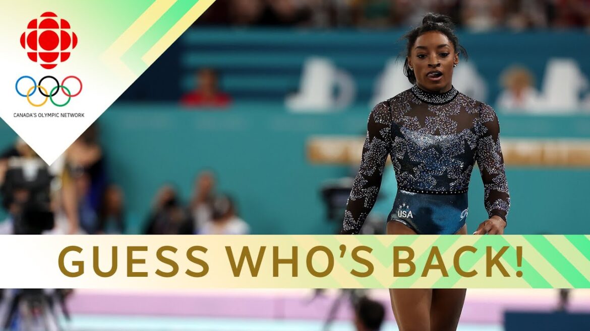 Watch USA's Simone Biles' floor routine like you're on the ground in Paris! | #paris2024