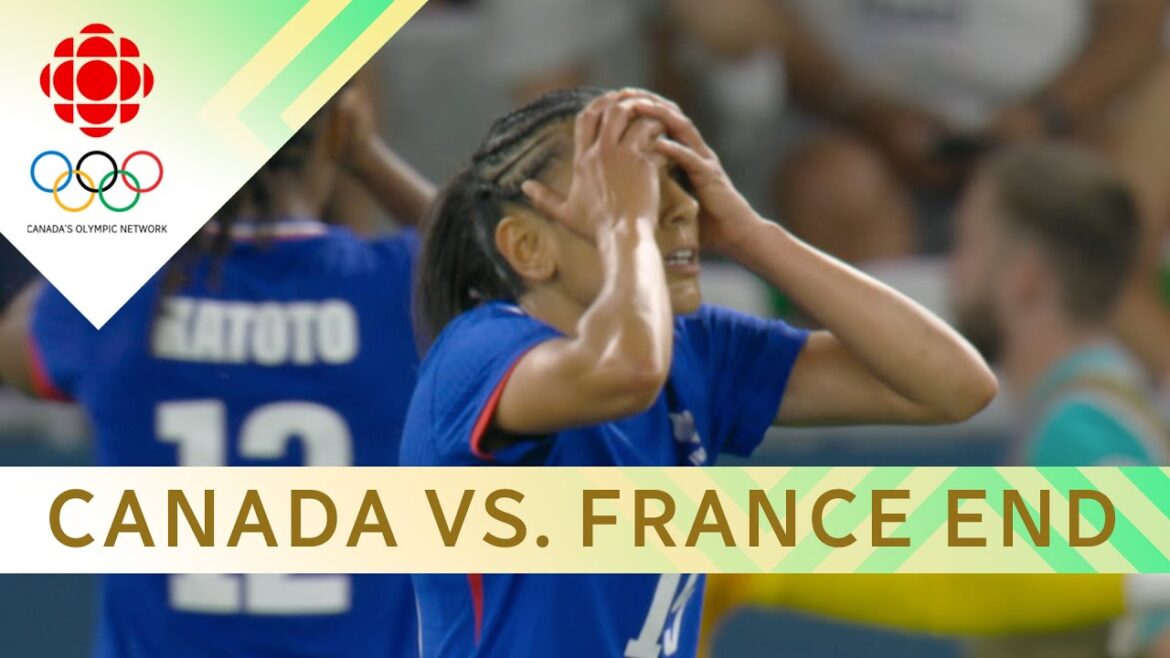 Watch the last 15 minutes of the Canadian women's thrilling win over France in soccer | #paris2024
