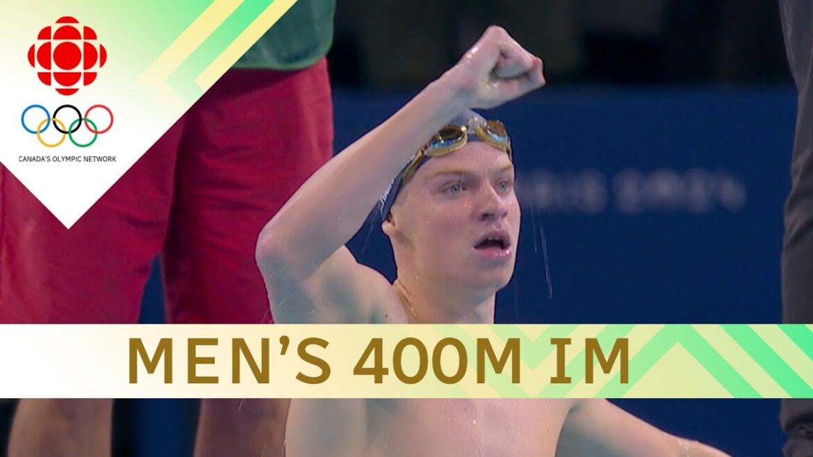 France's Léon Marchand CRUSHES EVERYONE in Men's 400m individual medley  | #paris2024
