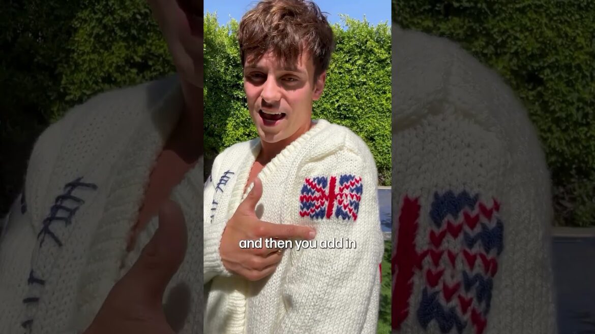 Any guesses what Tom is making this year? 🧶📹: (IG)madewithlovebytomdaley #Olympics #Paris2024