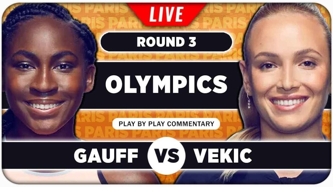 GAUFF vs VEKIC • Paris Olympics 2024 • LIVE Tennis Play by Play Stream GAUFF vs VEKIC • Paris Olympics 2024 • LIVE Tennis Play by Play Stream