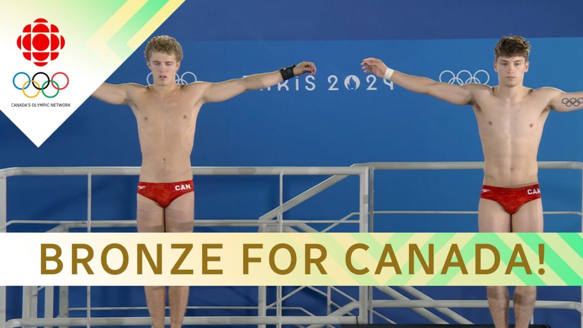 Canada's Wiens, Zsombor-Murray capture 10m synchro diving bronze at Paris 2024 | #paris2024