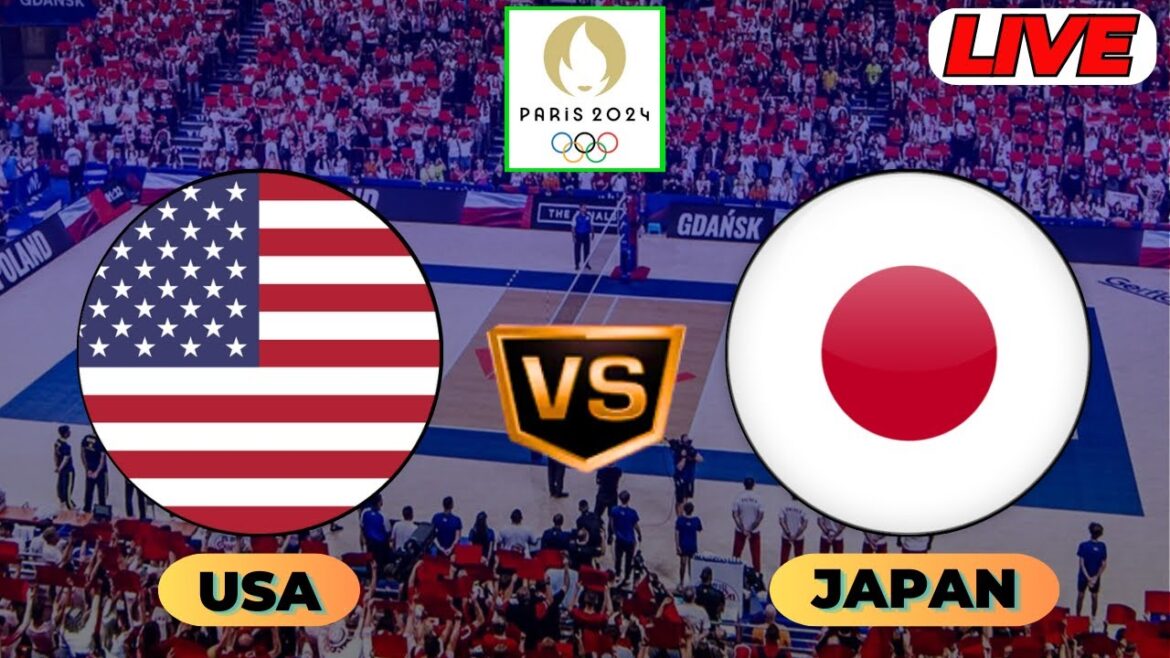 Japan vs USA Live Volleyball Paris Olympics Men’s Volleyball 2024 Japan vs USA Live Volleyball Paris Olympics Men's Volleyball 2024