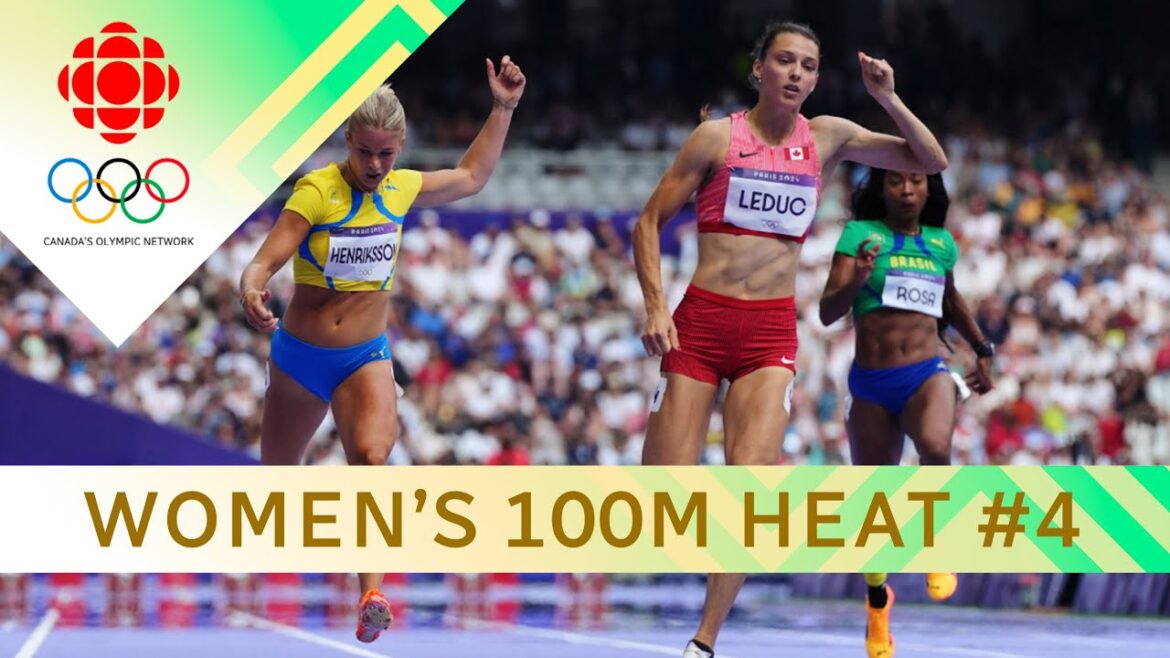 Audrey Leduc breaks own 100m Canadian record, advances to semifinals at Paris 2024 | #paris2024 Audrey Leduc breaks own 100m Canadian record, advances to semifinals at Paris 2024 | #paris2024