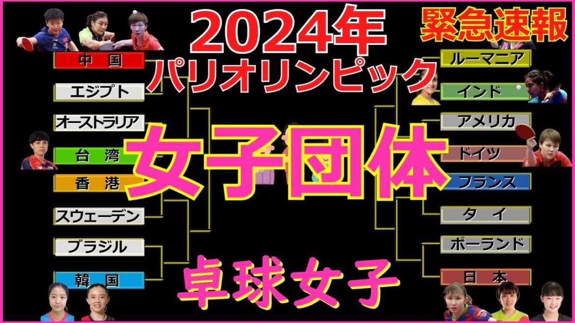 [Breaking News]Paris Olympics Women's Table Tennis Team #Table Tennis #Paris Olympics #tabletennis #pingpong #乒乓局 #Table Tennis Team