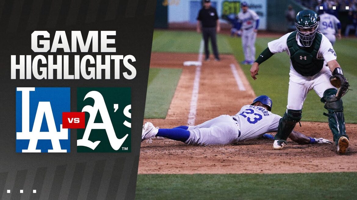 Dodgers vs. A's Game Highlights (8/3/24) | MLB Highlights