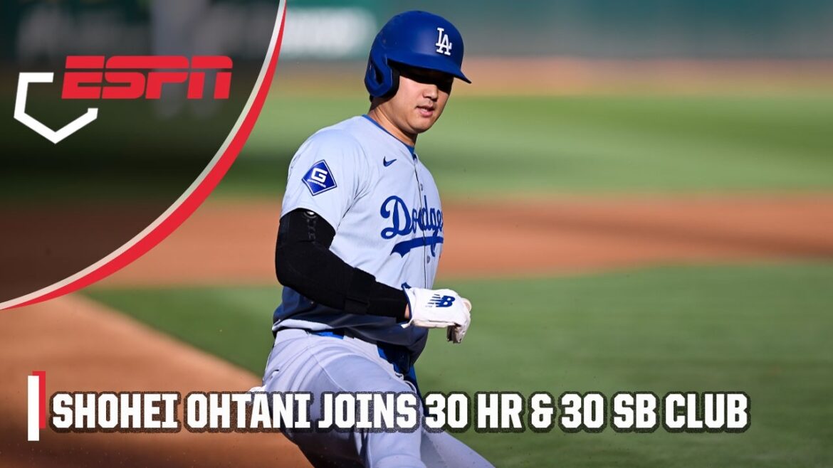 SHOHEI OHTANI joins the 30 HR-30 SB club 🔥 | ESPN MLB