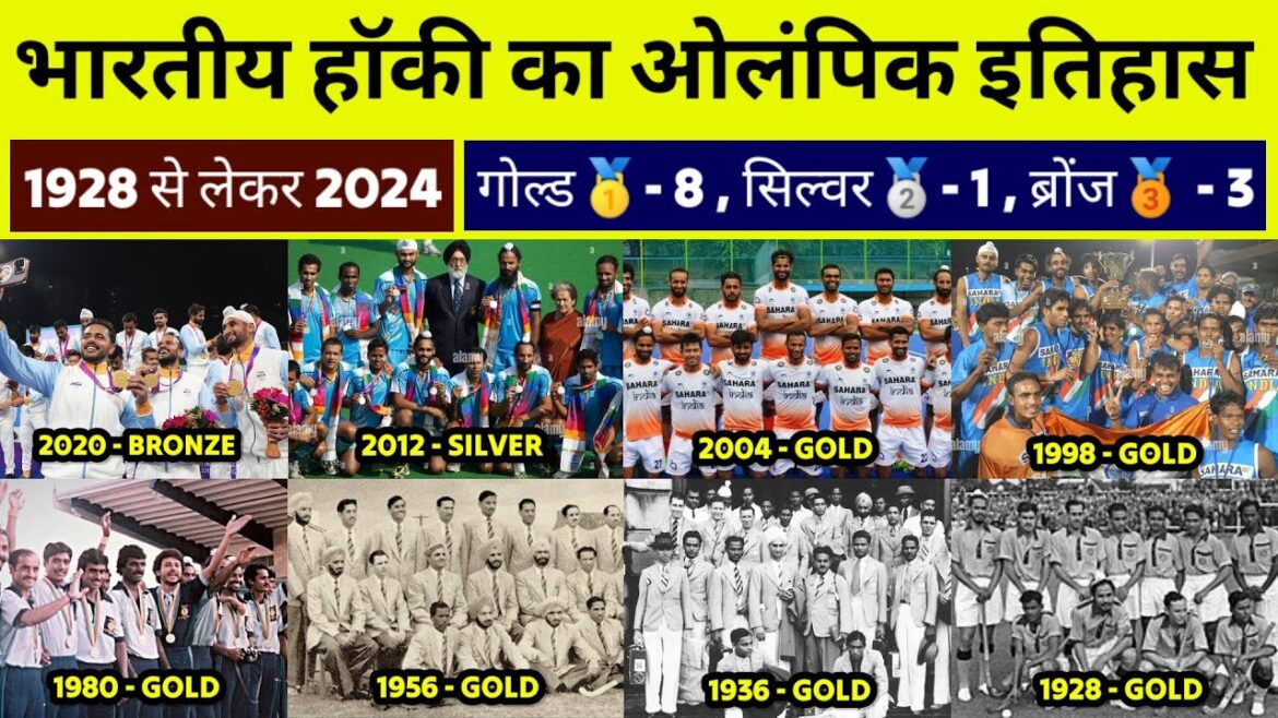 Indian Men's Hockey Team All Medals🥇🥈🥉from 1928 to 2024 Olympics | India Hockey Paris Olympics 2024