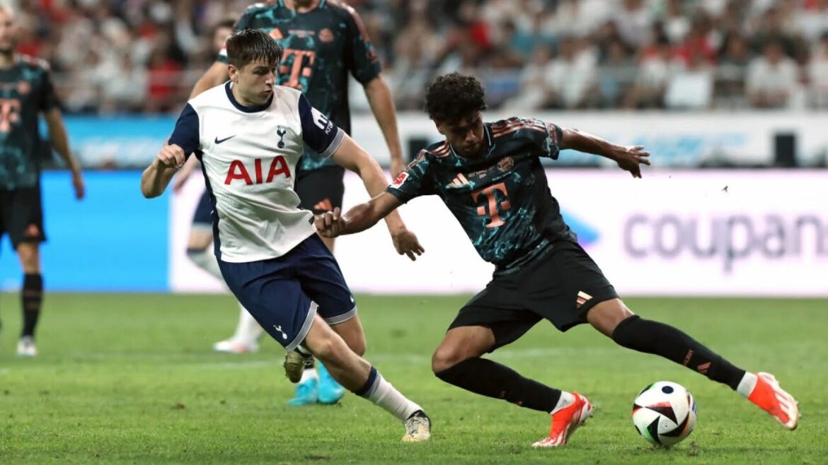 Adam Aznou Bayern Munich vs Tottenham (2024/08/03) Adam Aznou Bayern Munich vs Tottenham (2024/08/03)