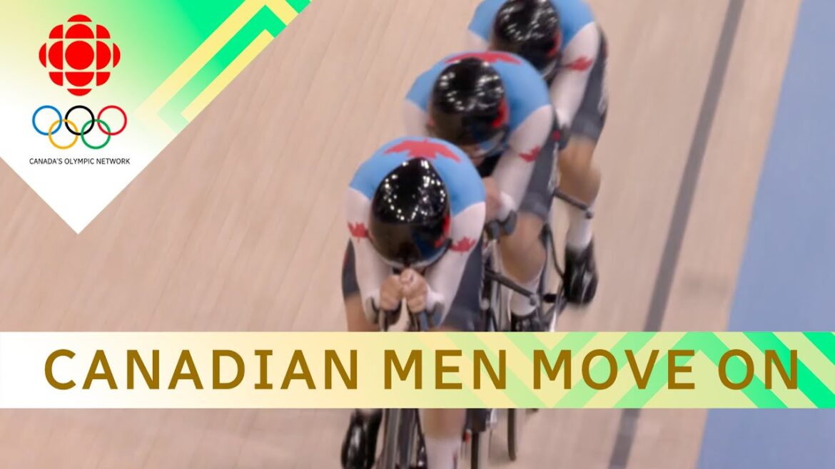 Canadian men advance in track cycling team pursuit at Olympic Games Paris 2024 | #paris2024 Canadian men advance in track cycling team pursuit at Olympic Games Paris 2024 | #paris2024