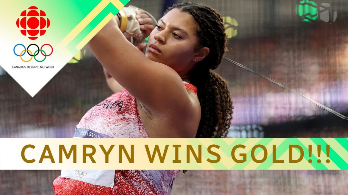 Camryn Rogers makes it double hammer throw gold for Canada | #paris2024 Camryn Rogers makes it double hammer throw gold for Canada | #paris2024