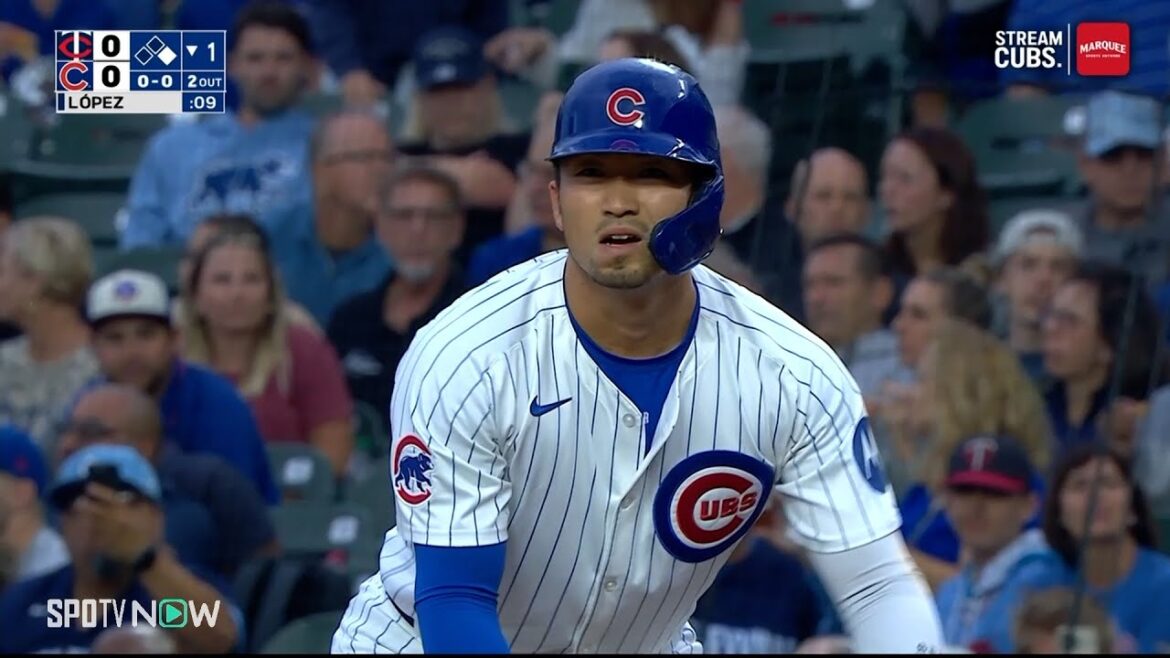 [Cubs' Suzuki Seiya's first at-bat is a single to left field!]The powerful hit goes through the gap between third base and shortstop for the team's first hit!
