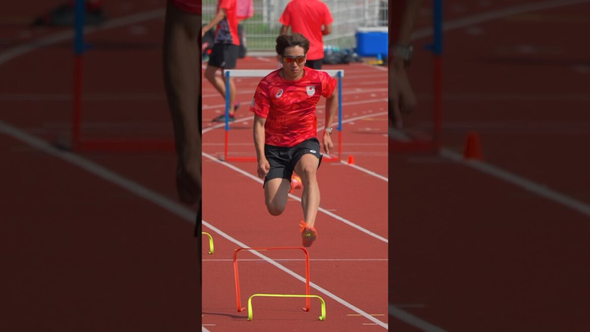 [Behind The Stage_short]Men's 110m Hurdles World Championship finalist #Izumiya Shunsuke arrives in France! / Aiming for a medal, he heads to an unseen stage
