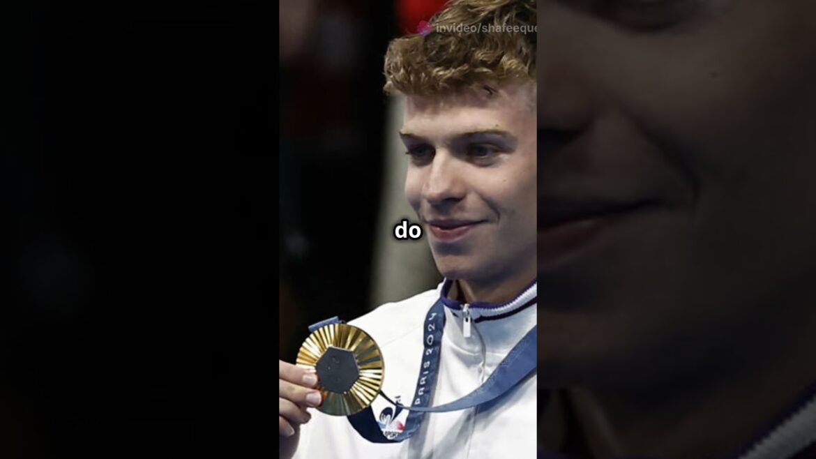 Leon Marchand Strikes Twice in 2 Hours! 🥇🥇#olympics #swimming #olympicgames
