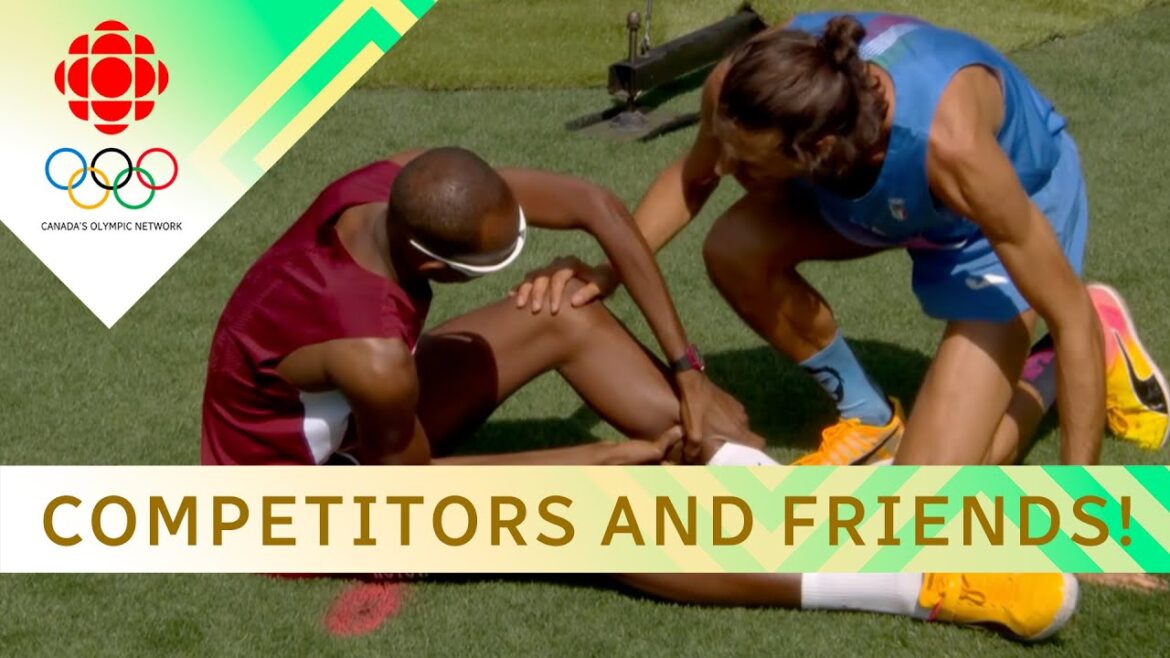 Tokyo high jumping pals from Qatar & Italy show their friendship & sportsmanship again! | #paris2024 Tokyo high jumping pals from Qatar & Italy show their friendship & sportsmanship again! | #paris2024