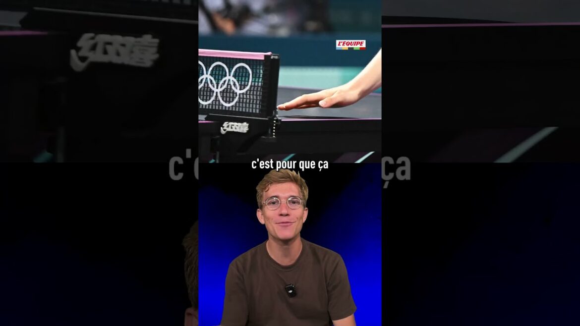 Why do players touch the table before each point? #paris2024 #olympics #olympics2024