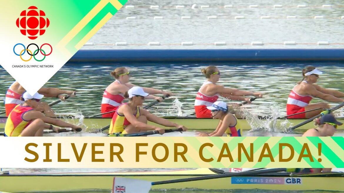 Canada's women's 8 rowing team captures silver at Paris 2024 | #paris2024