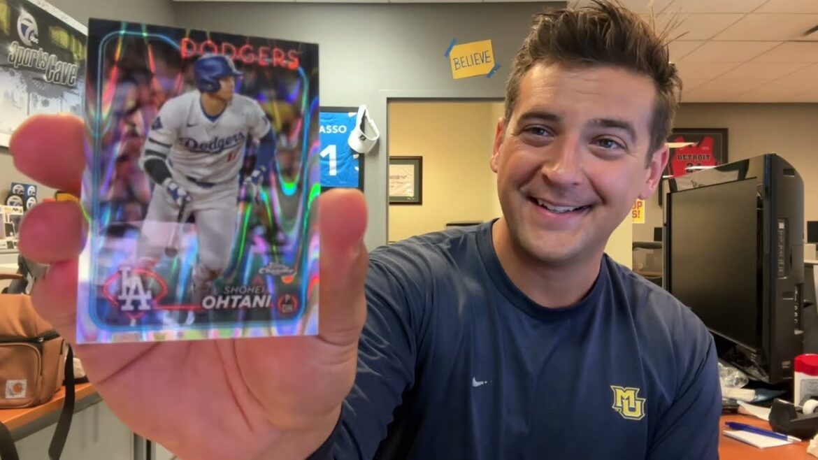 Box break: 2024 Topps Chrome baseball Monster box scores Shohei Ohtani *RayWave* refractor