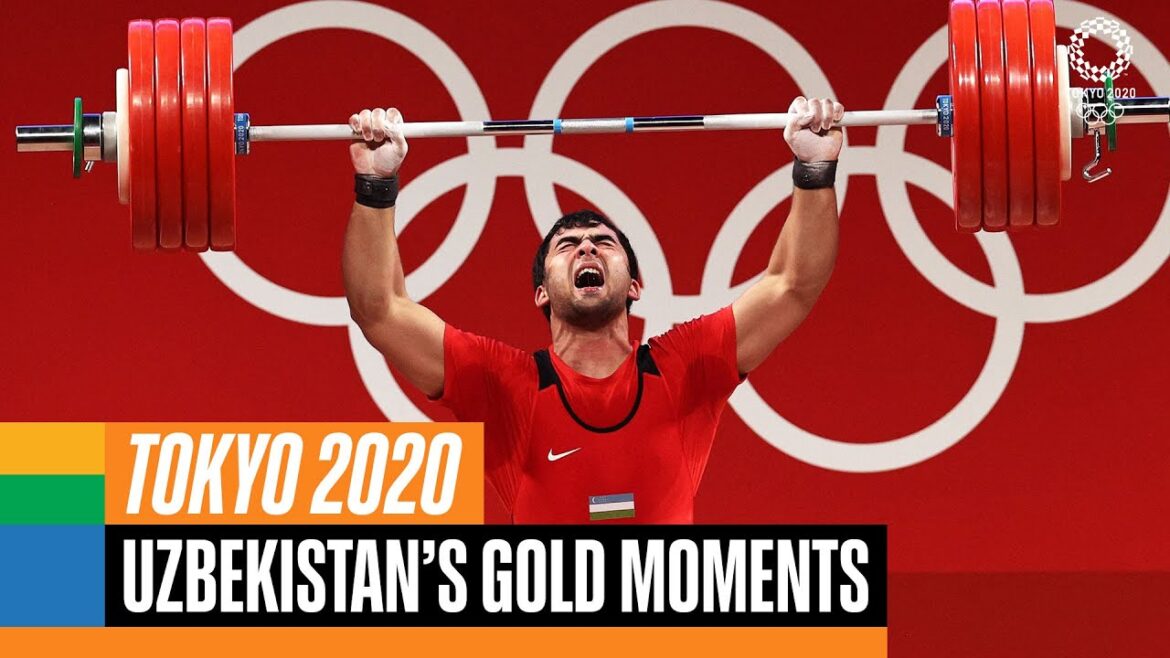 🇺🇿 🥇 Uzbekistan's gold medal moments at #Tokyo2020 | Anthems