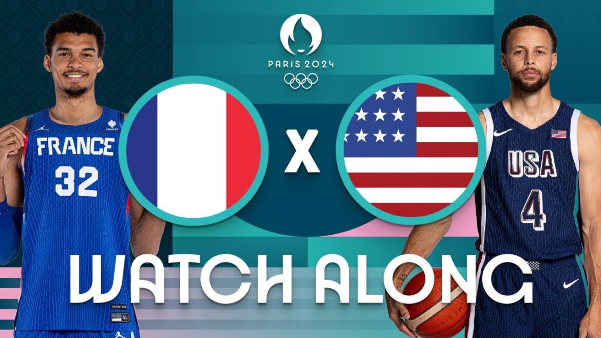 France v USA | Men's Olympic Basketball Tournament Paris 2024 | Watch Along ⚡🏀