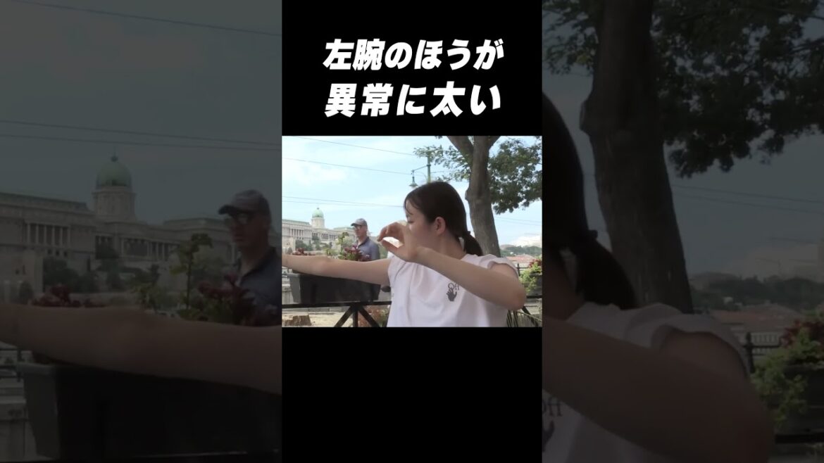 #Hayata Hina My left arm has grown abnormally 💪 #shorts #Paris Olympics