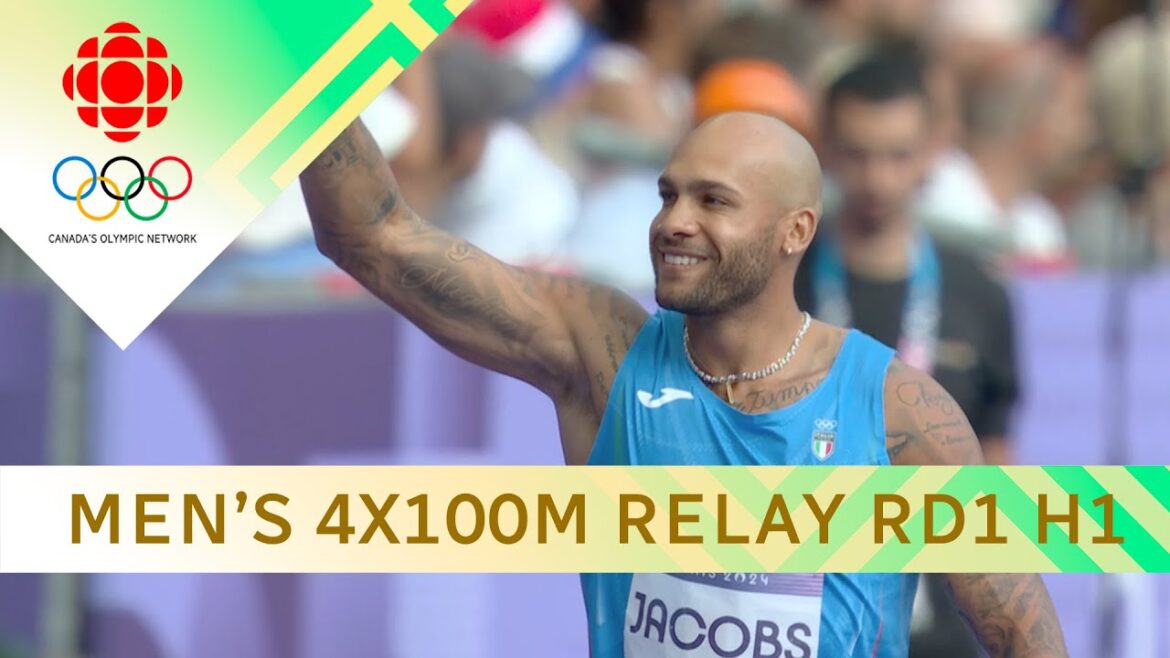 Men’s 4X100m relay round 1 heat #1 with USA in lane 6 | #paris2024 Men's 4X100m relay round 1 heat #1 with USA in lane 6 | #paris2024