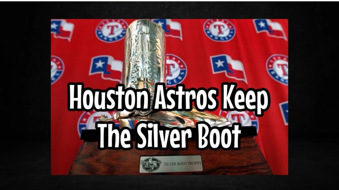 The Texas Rangers Drop the Silver Boot Clincher to the Houston Astros The Texas Rangers Drop the Silver Boot Clincher to the Houston Astros