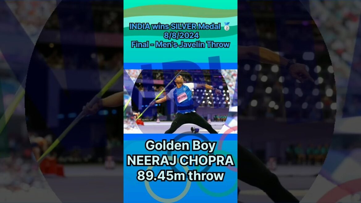 Tokyo Olympic 2020(2021) Gold medal 🥇! Paris Olympic 2024 Silver medal 🥈 #shorts #trending #india