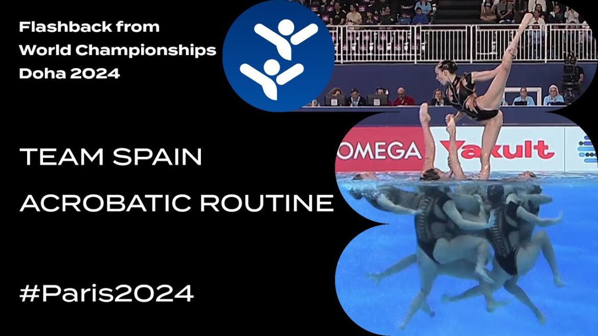 Paris 2024 Olympic Bronze Medalist Team Spain Routine from World Championships
