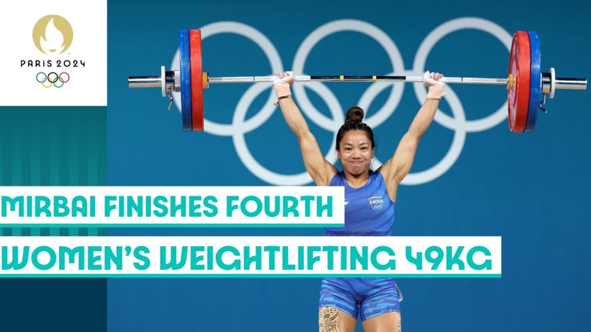 🇮🇳 India’s Mirabai Chanu finished fourth in women’s weightlifting 49kg event | Paris 2024 highlights 🇮🇳 India’s Mirabai Chanu finished fourth in women’s weightlifting 49kg event | Paris 2024 highlights