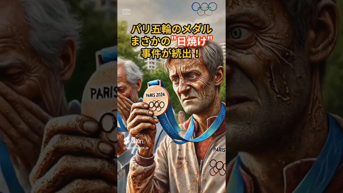 A tragedy strikes a gold medalist! A series of unexpected incidents of medal deterioration at the Paris Olympics! #shorts #Olympics #Tokyo #Paris