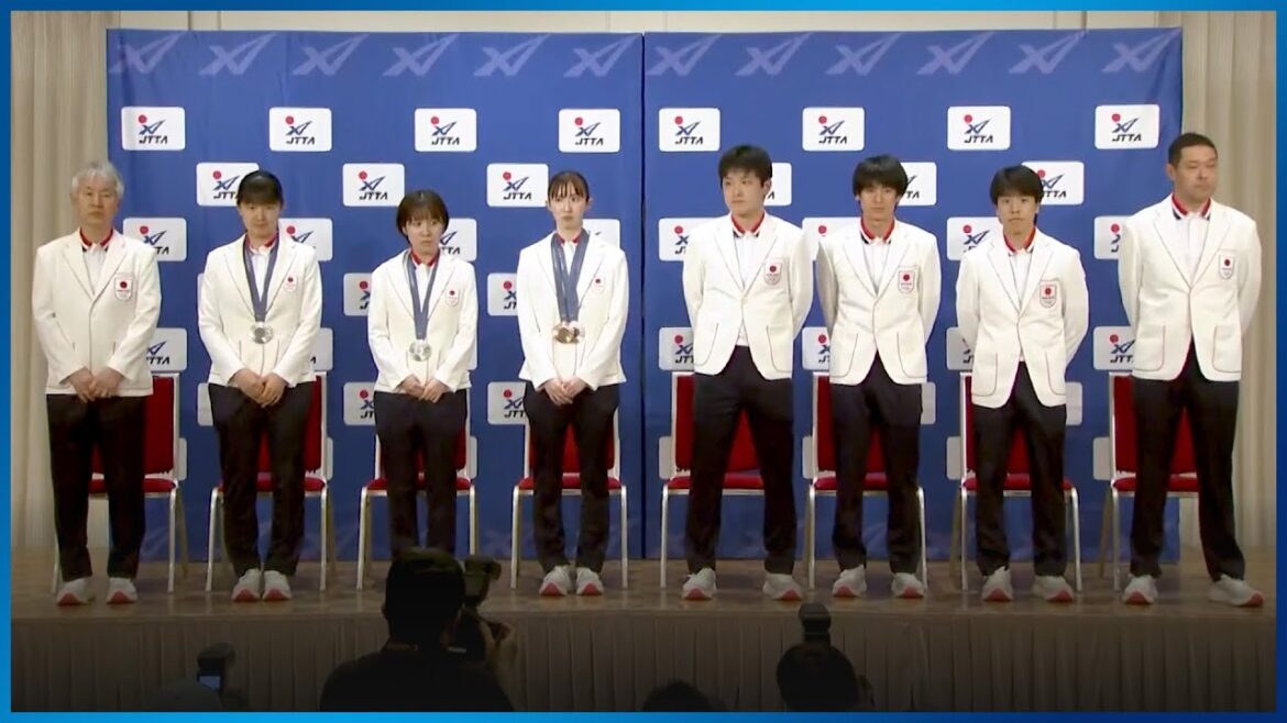 [Paris Olympics]Japanese table tennis players hold press conference after returning home | Paris Olympics