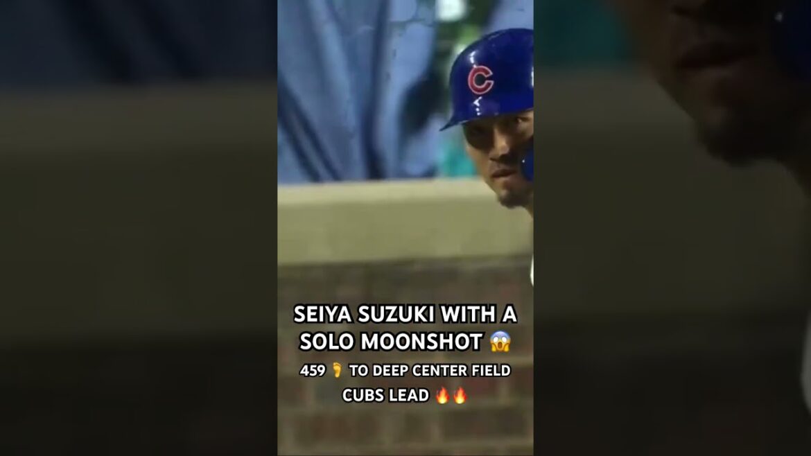 Seiya Suzuki demolishes this ball for a solo shot #mlbb #baseball #mlb #highlights #shorts #sports