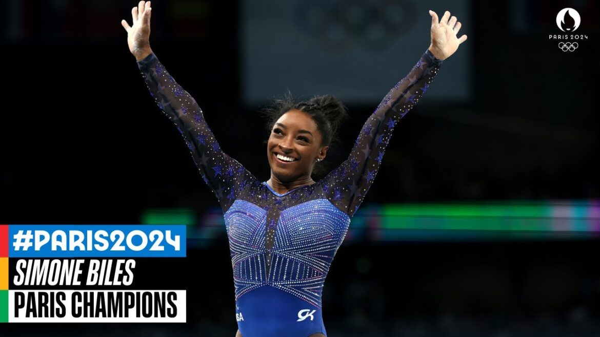 The floor routine that secured Simone Biles All-Around gold! 🥇 | Paris Champions The floor routine that secured Simone Biles All-Around gold! 🥇 | Paris Champions