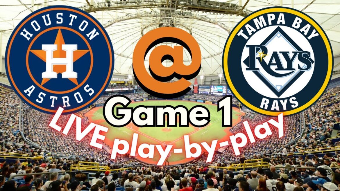 Houston Astros @ Tampa Bay Rays Game 1 LIVE Play-By-Play @ Tropicana Field, August 12th, 2024