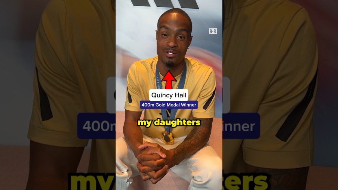 Olympic champion Quincy Hall prefers a gold grill over diamond 🥇