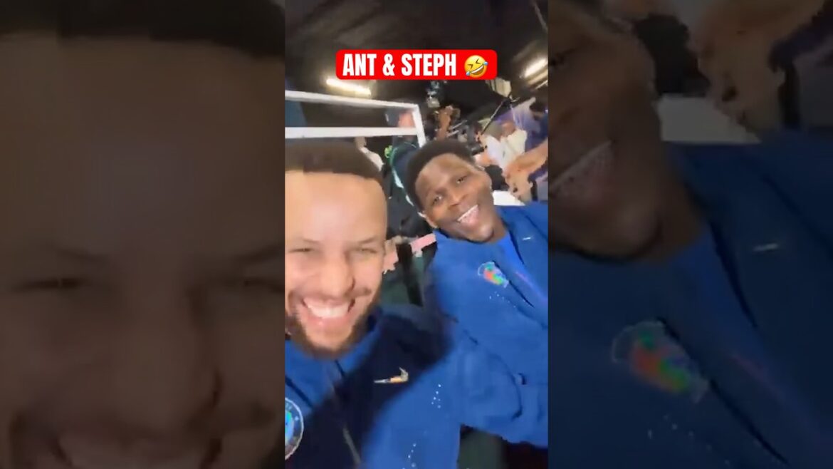 Steph and Ant after winning gold 😂