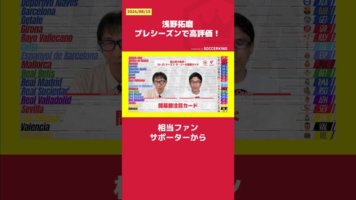 Takuma Asano highly rated in preseason! Takuma Asano highly rated in preseason!