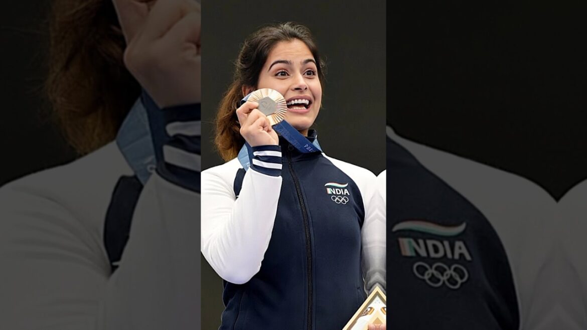 Manu Bhakar won another medal, Paris Olympic 2024 - India ✅ 3 🥇 medal. #Olympic #manubhakar