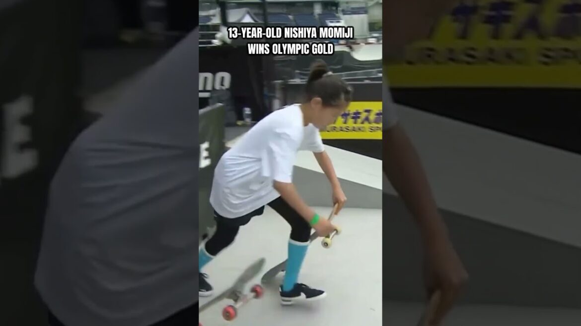 13-Year-Old NISHIYA Momiji Wins Historic Women's Skateboarding Gold! 🏅 #shorts #xgames #sports