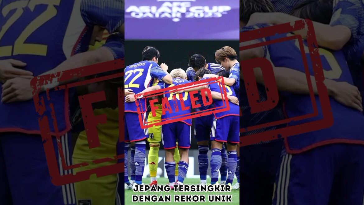 Japan eliminated from Asian Cup with unique record #shorts