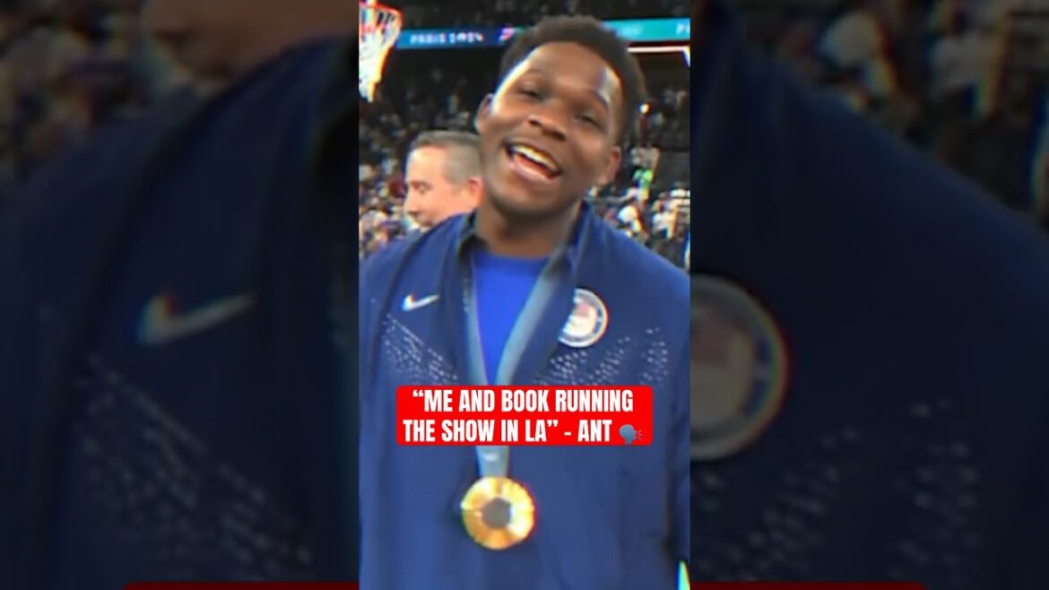 Ant & Book ready to run it back at the 2028 Olympics in LA 🔥 (via dbook/IG)